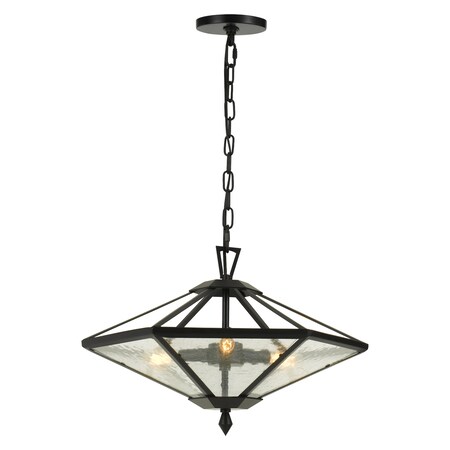 Cal Lighting 60W X 3 Brescia 2 In 1 Pendant/Semi Flush Mount Fixture (Edison Bulbs FX-3684-3